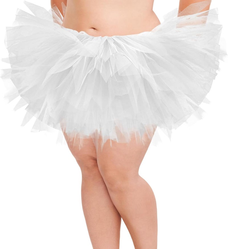 Fynnsure 5 Layers Plus Size Tutu Skirts for Women Extra Large Tulle Skirt 80s Adult Tutu Skirts Tutus Halloween Costumes - Image 1